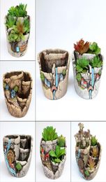 Garden Fleshy Flower Pot Green Planting MicroView Flowerpot Creative Eco Friendly Selling With Various Pattern 10 98wt J11831151