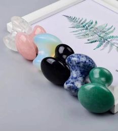 Jade Mushroom Guasha Tool Facial Massager Natural Crystal Rose Quartz Gua Sha Scraper Face Chin Anti Wrinkle Acupuncture Healing H9328909