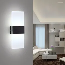 Wall Lamp Modern Led Acrylic AC90-265V Long Dimming Indoor Lighting Home Bedroom Bedding Room Living