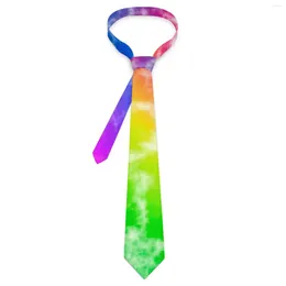 Bow Ties Men's Tie Gradient Dye Neck Abstract Art Print Classic Elegant Collar Graphic Business Quality Necktie Accessories