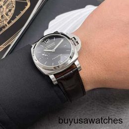Minimalist Wrist Watch Panerai Mens LUMINOR Series 42mm Diameter Automatic Mechanical Calendar Display Casual Watch PAM00392 Watch