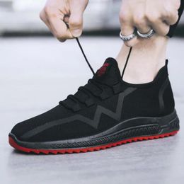 Casual Shoes Black Sneakers Men Running Soft Mesh Footwear Light Sports Zapatos De Mujer Plus Size 39-44