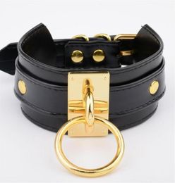 Handmade Punk Oversized Women Men Black Choker Layered Wide Collar Key Necklace For Girls BDSM Accessories Chains289R5347804