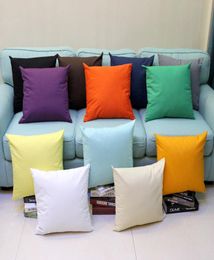 1 pcs All Sizes Plain Dyed 8 oz Cotton Canvas Throw Pillow Case Solid Colours Blank Home Decor Pillow Cover More Than 100 Colours In6824417