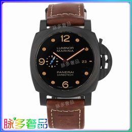 Peneraa High end Designer watches for Now LUNINOR Carbon Fibre Automatic Mechanical Watch Mens Watch PAM00661 original 1:1 with real logo and box