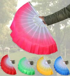 10pcslot New Arrival Chinese dance fan silk veil 5 colors available For Wedding Party favor gift6671818