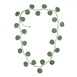 Decorative Flowers 1Pc Eucalyptus Vine 6.23ft Greenery Garland Wreath For Wedding Party Table Fireplace Bedroom Wall Room Decor