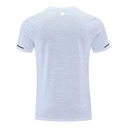 LL-R661 Men Yoga Outfit Gym T shirt Exercise Fitness Wear Sportwear Trainning Basketball Quick Dry Ice Silk Shirts Outdoor Tops Short Sleeve Elastic Breathable 677