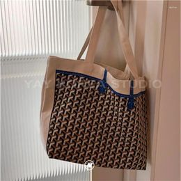 Shoulder Bags Dogtooth Canvas Bag Women Shopping Cheque Pattern Handbag Large Capacity Casual Totes Purse And Handbags