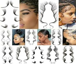 Whole Hairline Tattoo Stickers Waterproof Baby Edge Temporary Sticker Natural Curly Hair Makeup Tools J0774705654