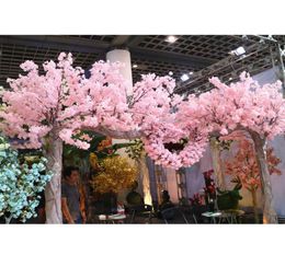 120 Heads Vertical Silk Artificial Cherry Blossom Valentines Day Gift Wedding Decor Cherry Trees Fake Flower Bouquet8741682