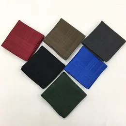 Bow Ties 12 Pack Solid Colours Handkerchiefs Pure Cotton Pocket Squares Bandanas