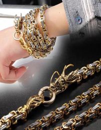 Link Chain 101cm Outdoor Stainless Steel Protection Dragon Hand Bracelet Byzantine Necklace Tactical Metallic Whip 202226749907282793