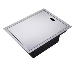 invisible Kitchen Sink 304 Stainless Steel Single Hidden Kitchen Sink Drain Basket And Drain Pipe Ship by DHL4168154