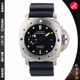 Peneraa High end Designer watches for Instantly 47MM automatic mechanical small titanium metal watch mens watch PAM00305 original 1:1 with real logo and box