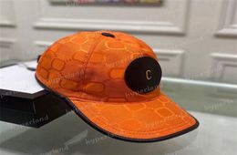 Classic Orange Mens Baseball Caps Woman Designer Casquette Jumbo Letter Womens Sporty Ball Hats Hiking Running Bonnet Sport Cap9990659