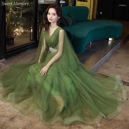 Party Dresses A9149 Sweet Memory Green Evening For Elegant Women Tulle Prom Wedding Dress Formal Gown Lace Up Birthday Vestidos