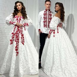 Red Evening Lace A Unique Appliques Line Long Sleeves Formal Party Prom Dress Ruffle Rustic Dresses For Special Ocn ppliques es