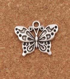 White Peacock Anartia Jatrophoe Butterfly Charm Beads 100pcslot 248x191mm Antique Silver Pendants Jewellery DIY L11287762732