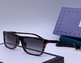 0650 New Sunglasses Designer Fashion Glasses Square Frame Coating Lens Carbon Fiber Eyewear UV400 protection Come With Case6032094