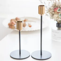 Candle Holders Gold Table Modern Nordic Style Wedding Decoration Centerpieces Kaarsenhouder BG50CH