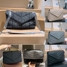 10A lockhead designer bags women fashion Shoulder gold sier chain leather handbags Lady Y type quilted lattice chains flap handbag 2024 Envelope bag