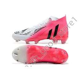 preditor football boots Gift Bag Soccer Boots Elite Tongue FG BOOTS Metal Spikes Football Cleats Mens LACELESS Soft Leather Soccer Shoes 441