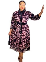 Casual Dresses African Dashiki Print Turkey Elegant Women Wedding Party Evening Gown Dubai Kaftan Abayas Plus Size Chiffon Boubou