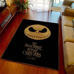 Set 15 Size Horror Nightmare Christmas Pattern Rug Halloween Living Room Bathroom Mat Creative Door Mat Bedroom Home Decor Rug