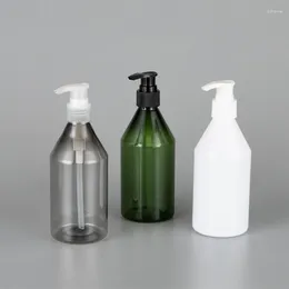 Storage Bottles 20pcs 300ml Empty Plastic Grey White Green With Lotion Pump For Liquid Soap Shower Gel Shampoo Facial Cleanser Bottle