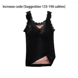 Camisoles & Tanks Woman Thermal Underwear Padded Top Lace Vest Camisole Skin Collor XL