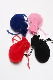 New Gourd Soft Velvet Jewelry Bag 7X9CM Flannel Rings Necklace Earrings Stud Bracelets Jewelry Packaging Pouch Gift Bag Drawstring1261731