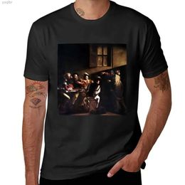 Men's T-Shirts Caravaggio The Call of St. Matthew Cute Top Pure Cotton Mens Summer TopL2405