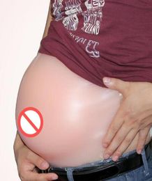 silicone fake belly false pregnant artificial tummy soft comfortable 2000g1500g pc brown Colour for unisex5345207