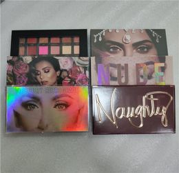 beauty makeup 18 Colours Rose Naughty NUDE matte shimmer eyeshadow palette full size Mercury eye shadow cosmetics palettes 6 st1936801