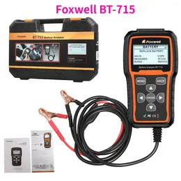 Foxwell BT715 Car Battery Analyzer 12V & 24V AGM / EFB Flat Plate Tester Multi-Language Replaced BT-705