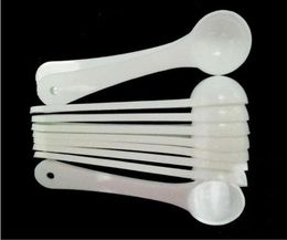 1G Professional Plastic 1 Gramme Scoops Spoons For Food Milk Washing Powder Medcine White Measuring Spoons5055177
