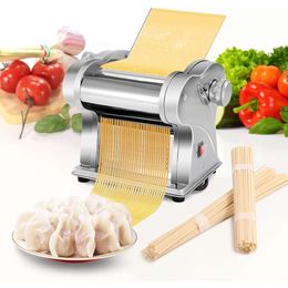 Electric Pasta Maker Machine - Make Delicious Homemade Pasta with Ease! Stainless Steel Noodle Pressing Machine for Spaghetti, Fettuccine