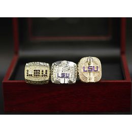 Band Rings 2003 2007 2019 Louisiana University League Ncaa Lsu Championship Ring 3 Pieces Set