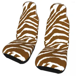 Car Seat Covers Zebra Animal Print Pattern Universal Cover Waterproof For SUV Seats Fibre Protector