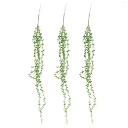 Decorative Flowers 72CM Artificial Plant String Wall Hanging Lifelike Fake Home Decor Party Supplies Office Nature Simulation Succulents