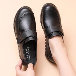 Casual Shoes Spring Autumn Women Flats Walking Woman Cut Out Leather Breathable Flat Female