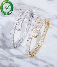 Hip Hop Jewellery Women Bracelets Men Diamond Bracelet Fashion Gold Silver Luxury Designer Bangle Iced Out Big Cubic Zirconia Access7002988