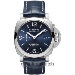 Peneraa High end Designer watches for mens Series Automatic Mechanical Watch Mens Blue Plate Precision Steel Waterproof PAM01313 Original 1:1 with real logo and box