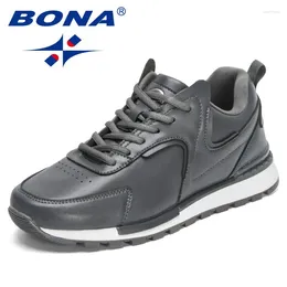 Casual Shoes BONA 2024 Men Outdoor Walking Man Lightweight Sneakers Leisure Footwear Comfy Durable Sole