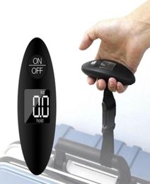 New Portable Household Black Luggage Electronic Scale Luggage Travelling Electronic Scale8804187