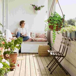 Vases Chlorophytum Pot Plant Decor Balcony Succulents Flowerpot Hanging Outdoor Basket