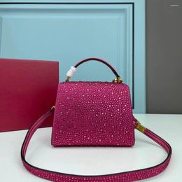 Evening Bags 2024 Spring Summer Women's European And American Fashion Mini Handbag Crystal Bag High Beauty Messenger