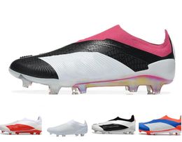 Elite Laceless Football Boots Solar Energy Generation Predstrike FG Soccer Shoes Special Edition 30th Anniversary kingcaps dhgate Athletic Shoes 2024