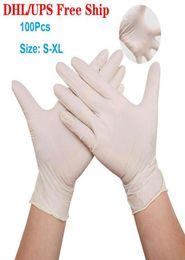 In Stock DHL Ship Disposable gloves 100pcslot Protective Nitrile Gloves Factory Salon Household Rubber Garden Cleaning Glov7357258